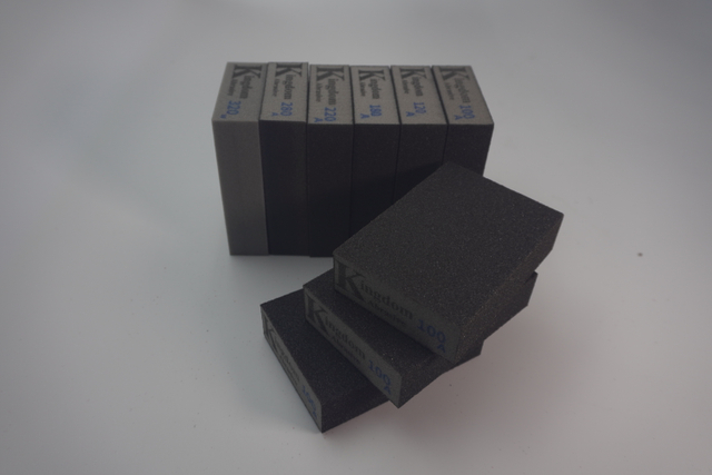 Grey Wet And Dry Four-sided Sponge Sand Block