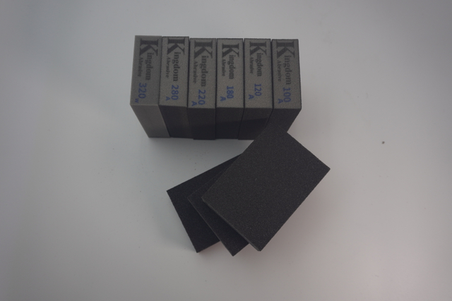 Grey Wet And Dry Four-sided Sponge Sand Block